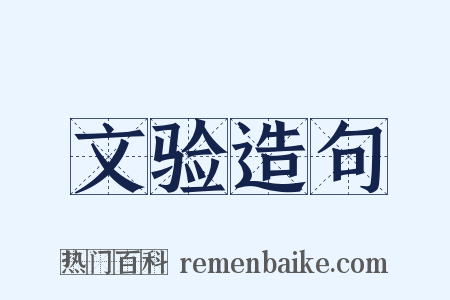 文验造句是什么意思的图片